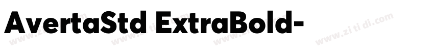 AvertaStd ExtraBold字体转换